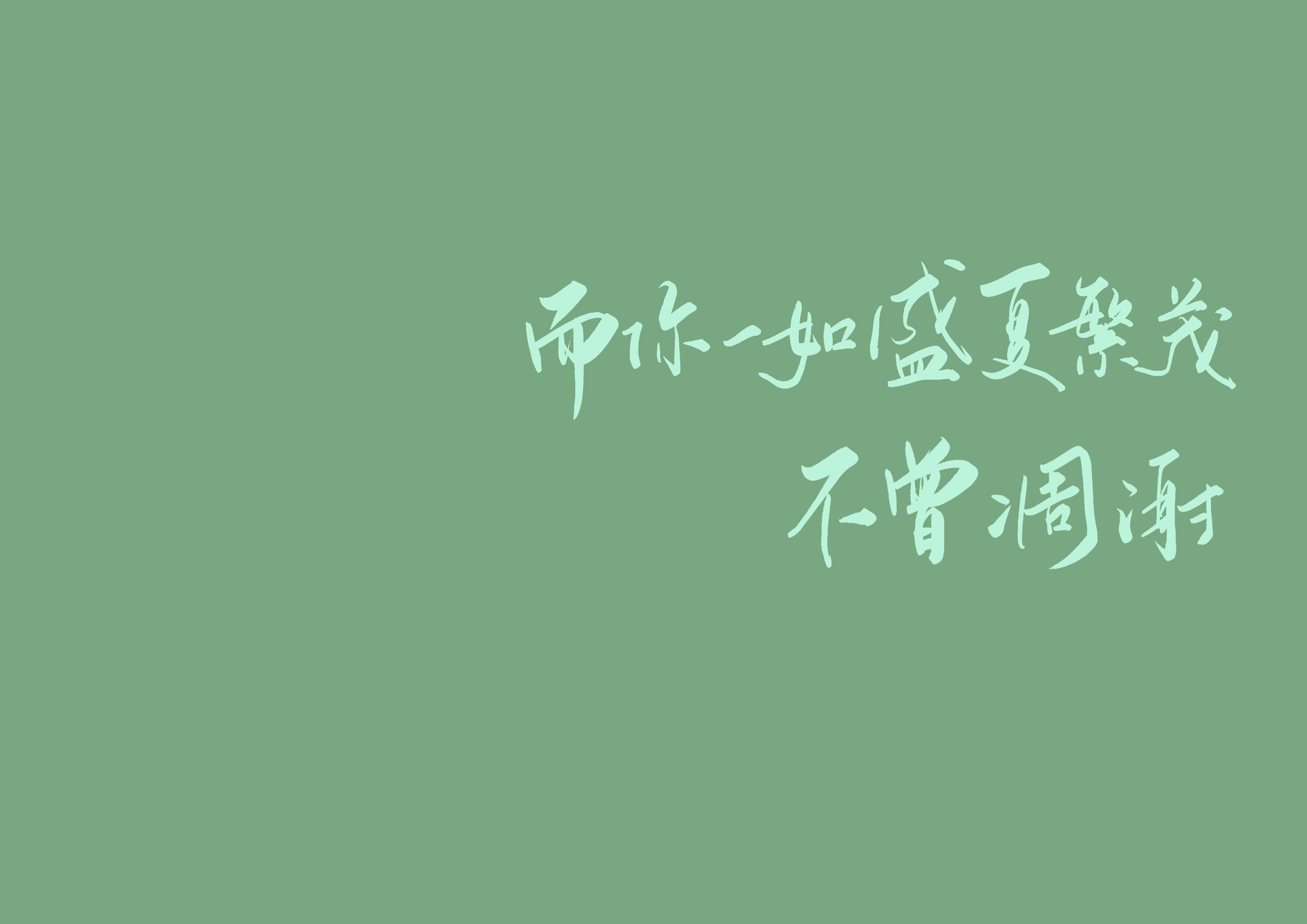 夏日壁纸 手写壁纸 06